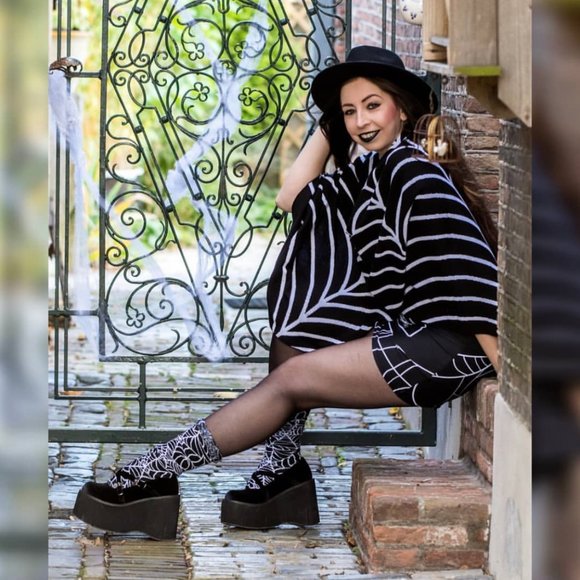 *NEW* Tangled Web We Weave Poncho Knit Sweater - Picture 2 of 5